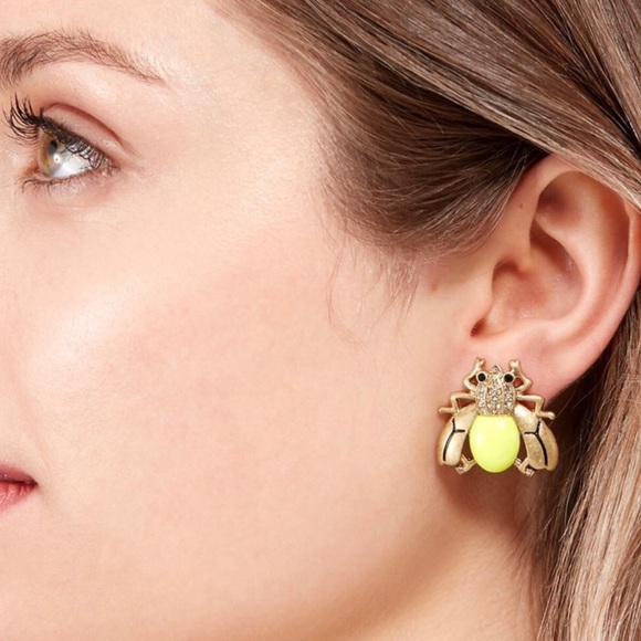 Stella & Dot [V] 2-in-1🐝Buzz Thrill Hoops Bumblebee Earrings - Picture 13 of 16